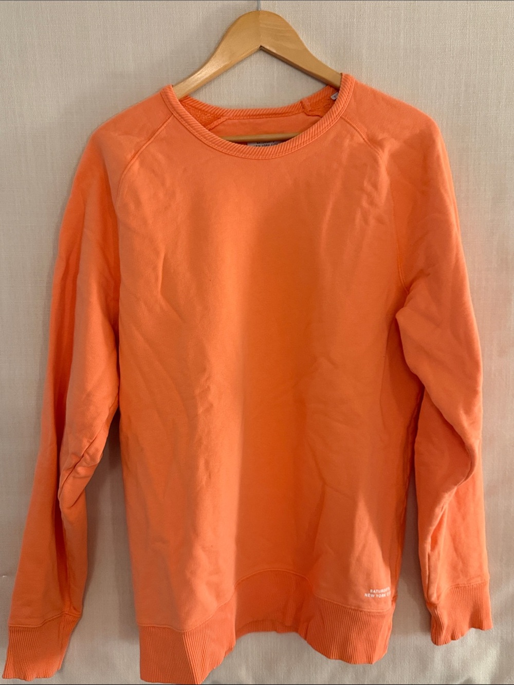 Saturdays New York City Orange Crewneck Sweater